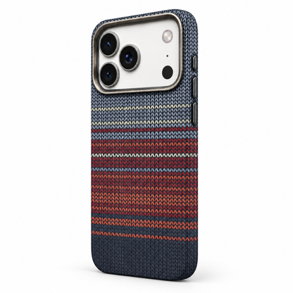 Gradient Stripe Woven Fabric Case for iPhone 17 & 18 Series