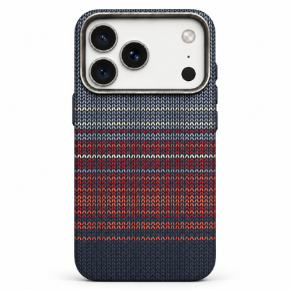 Gradient Stripe Woven Fabric Case for iPhone 17 & 18 Series
