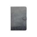 iPad Mini 6 Book Flip Case Navy Leather Wallet with Magnetic Closure