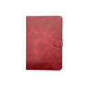 iPad Mini 6 Book Flip Case Red Leather Wallet with Magnetic Closure