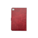 iPad Mini 6 Book Flip Case Red Leather Wallet with Magnetic Closure