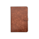 iPad Mini 6 Book Flip Case Brown Leather Wallet with Magnetic Closure