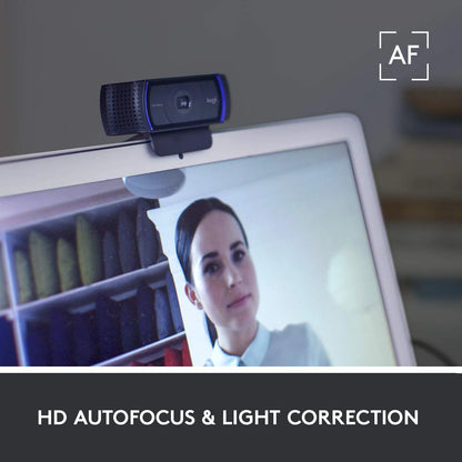 Logitech C920 PRO HD Webcam - Full HD 1080p/30FPS Video Calling