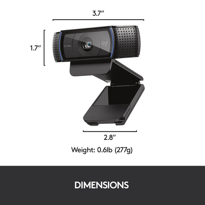Logitech C920 PRO HD Webcam - Full HD 1080p/30FPS Video Calling