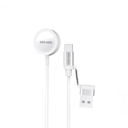 Magnetic Apple Watch Charger USB A + USB C VD-WLC012