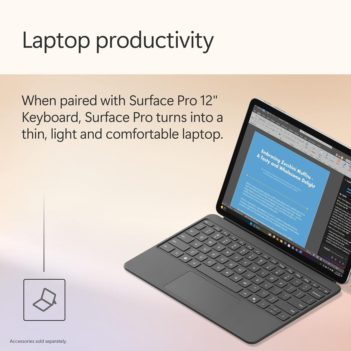 Microsoft Surface Pro 12" 1st Edition - New Sealed, Platinum, 256GB/8GB