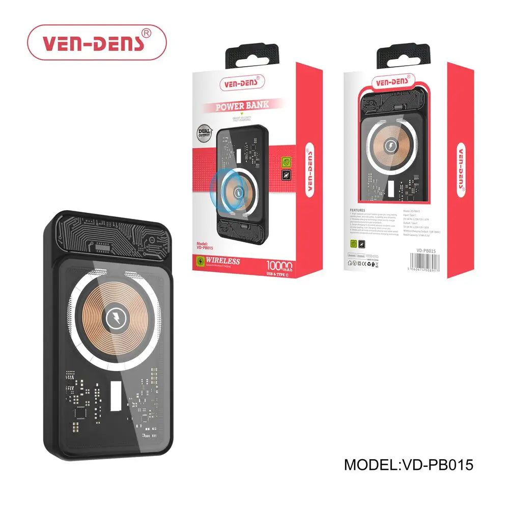 Magnetic MagSafe Wireless Charging Power Bank 10000 mAh VD-PB015