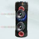 Portable Bluetooth Tower Speaker with Wired Microphone – Wireless, USB Input (ZQS-6208)