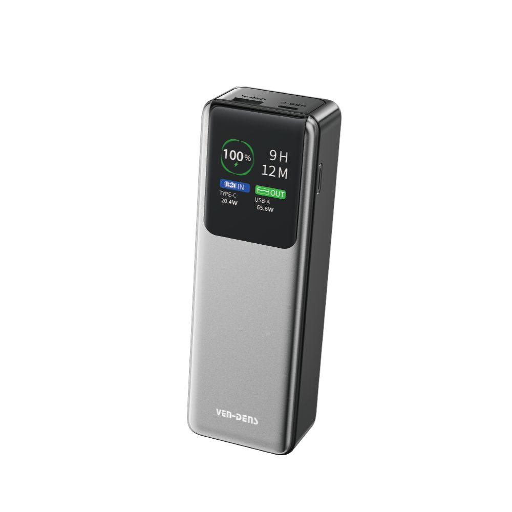 Fast Charging 100W Portable 20000 mAh Power Bank with Display VD-PB055