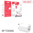 3 in 1 65W Foldable Fast Charging Adaptor Plug (SP-TC83AG)