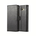 Samsung Galaxy A5 Book Flip Case Black Leather Wallet