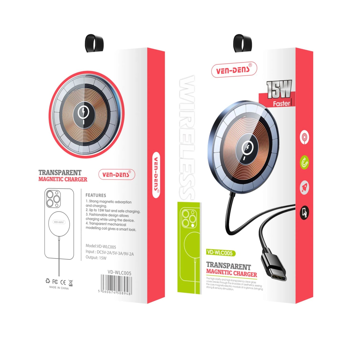 Transparent MagSafe Wireless Charger WLC005