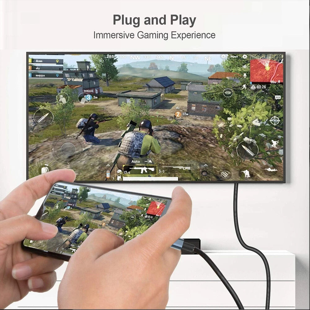 Type C to HDTV 4K Cable Adaptor Plug & Play 2M (VD-ADP017)