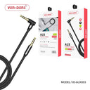 AUX Audio Cable 3.5mm Jack to 3.5mm Jack 1m Black