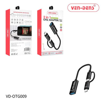 2 in 1 OTG Adapter for iPhone and Android – Product Front View
