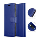 Samsung Galaxy A10 Book Flip Case Navy Leather Wallet
