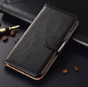 Samsung Galaxy A15 Book Flip Case Black Leather Wallet