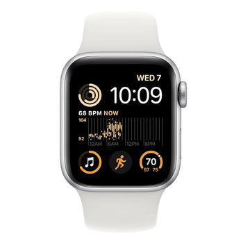 Grade C Apple Watch SE 2nd Gen Silver Aluminum 40mm GPS front view