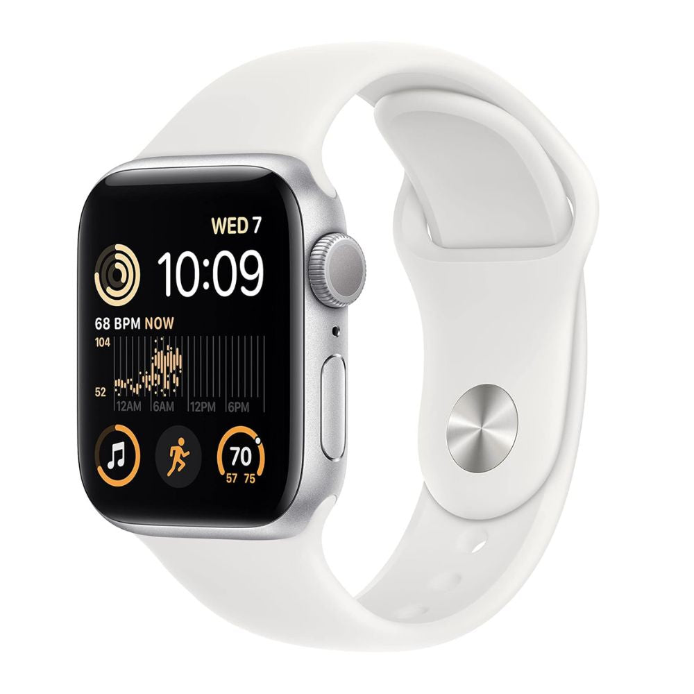 Grade C Apple Watch SE 2nd Gen Silver Aluminum 40mm GPS front view