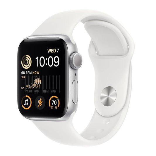 Grade C Apple Watch SE 2nd Gen Silver Aluminum 40mm GPS front view