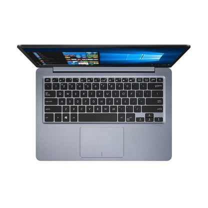 Front view of Asus E406M 14″ Laptop like new in brushed-metal finish