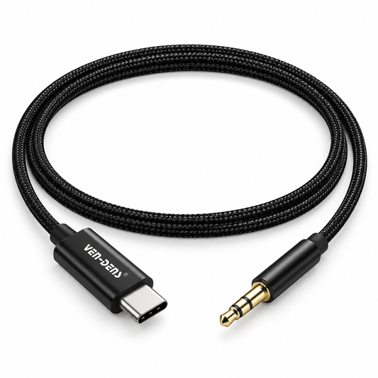 USB C to Aux Audio Cable 1m Plug and Play