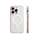 iPhone Corrugated Case with MagSafe Clear/Orange