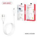 USB A to Lightning Data Charging Cable For iPhones 2M VD-DC008