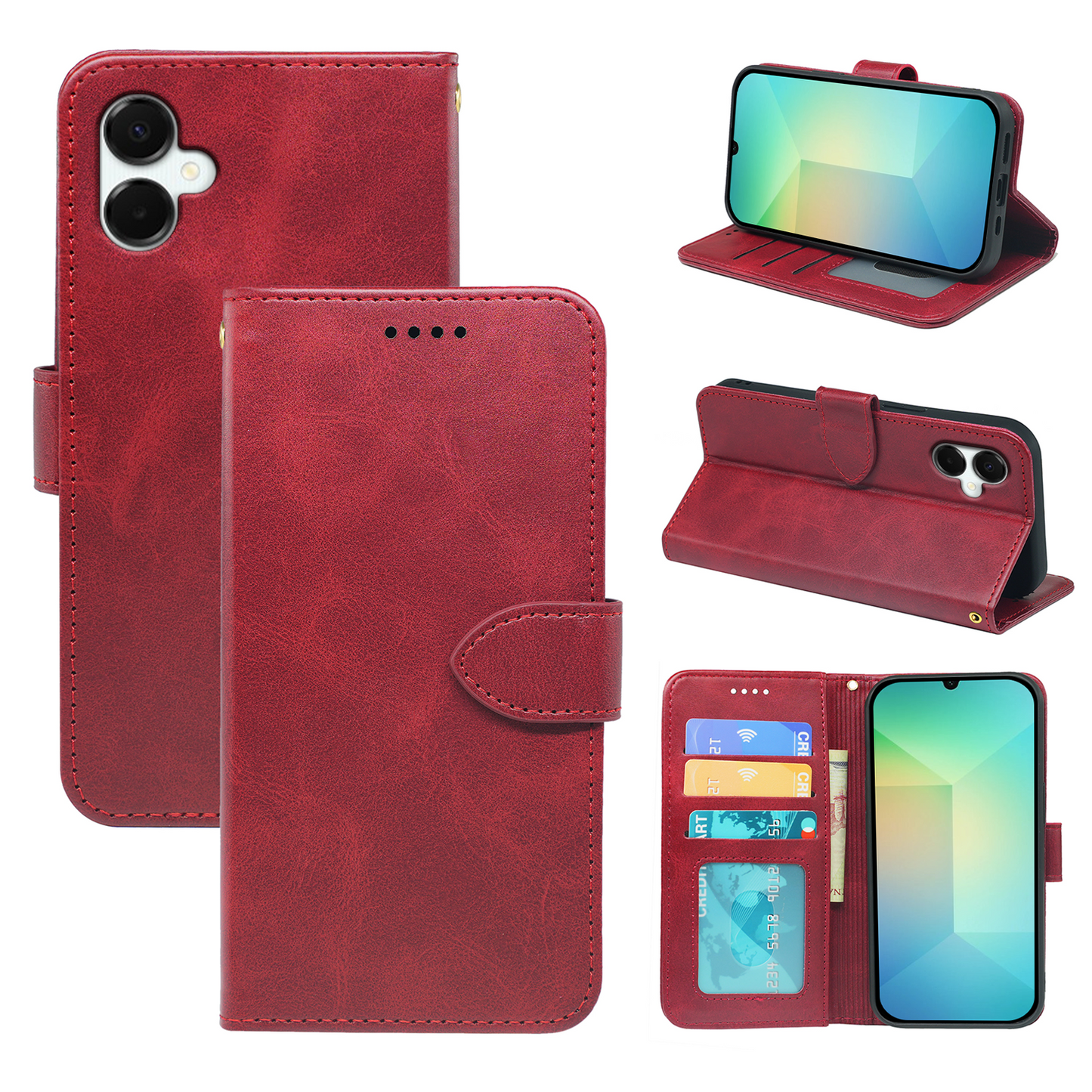 Samsung Galaxy A06 5G Book Flip Case Leather Wallet
