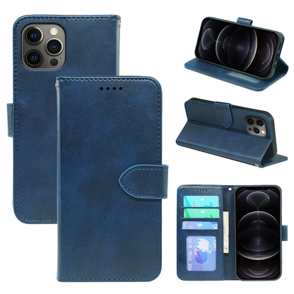 iPhone 14 Series Book Flip Case Leather Wallet
