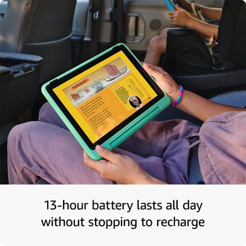 Back of Fire HD 10 Kids Pro showing kid-proof bumper
