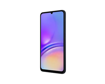 Samsung Galaxy A05 128GB Black rear view highlighting triple-lens camera setup