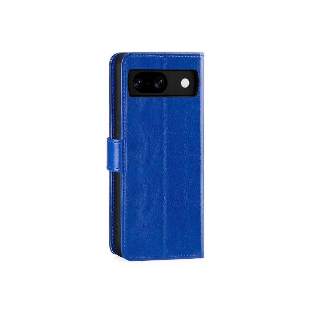google pixel case leather wallet blue back