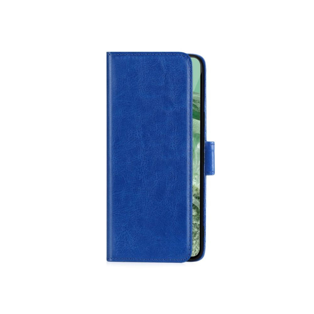 google pixel case leather wallet blue side