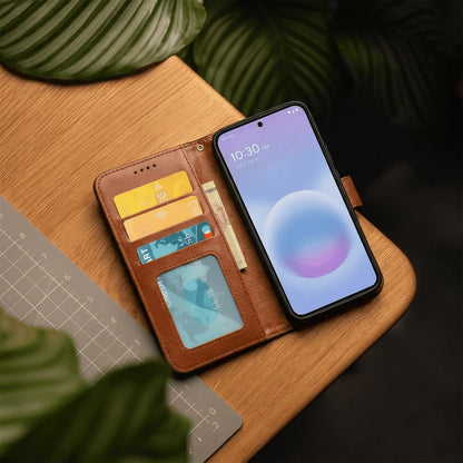 Google Pixel 8a Book Flip Leather Wallet Case