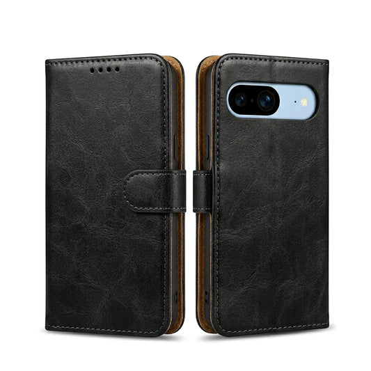 Google Pixel 11 / 10 / 10 Pro Book Flip Case Leather Wallet with Magnetic Closure