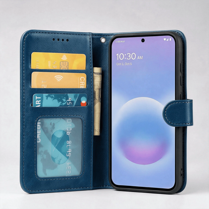 Google Pixel 11 Pro / 11 Pro XL Book Flip Case Leather Wallet