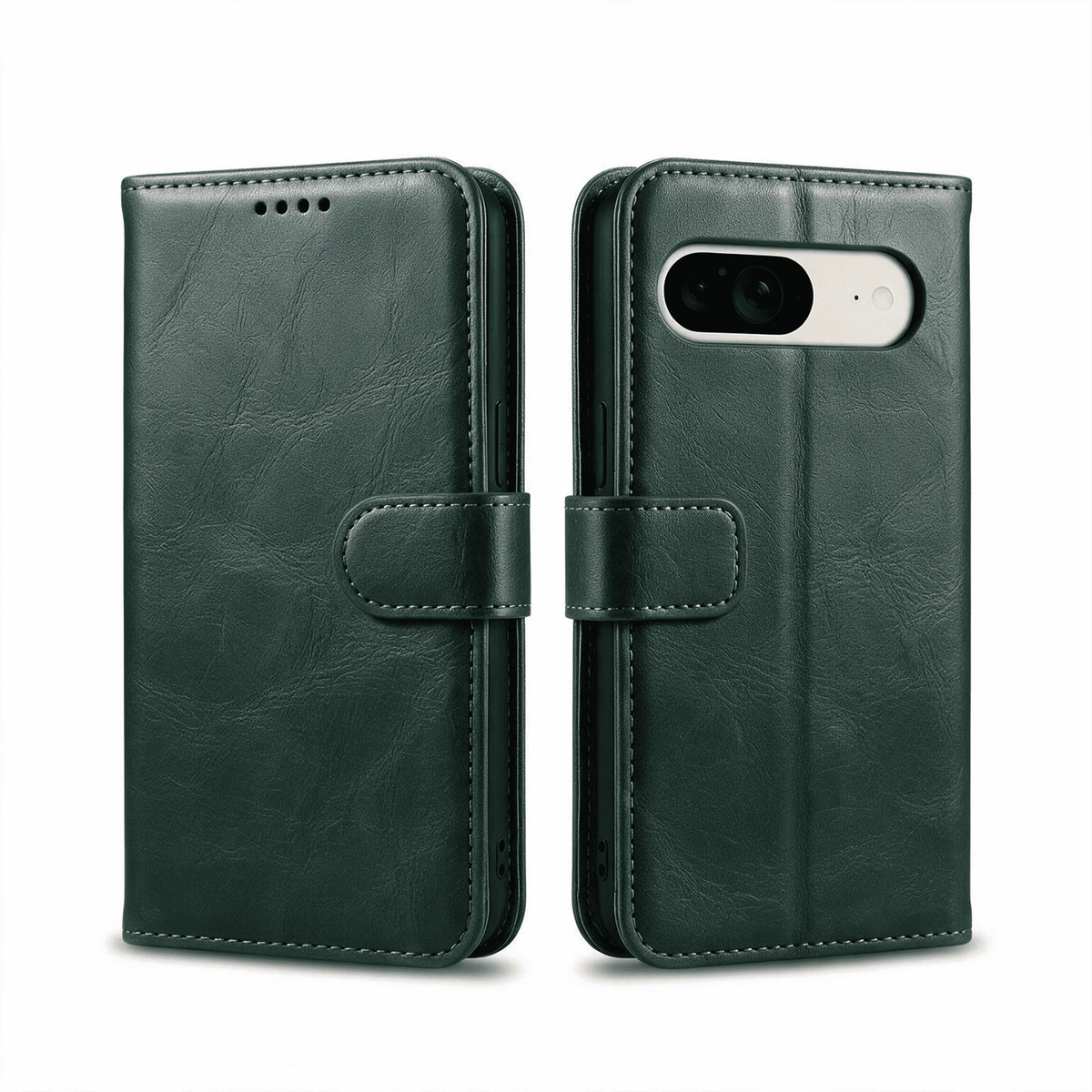 Google Pixel 11 / 10 / 10 Pro Book Flip Case Leather Wallet with Magnetic Closure