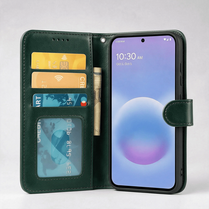 Google Pixel 11 Pro / 11 Pro XL Book Flip Case Leather Wallet