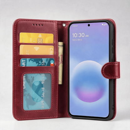 Google Pixel 11 Pro / 11 Pro XL Book Flip Case Leather Wallet