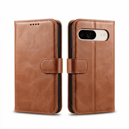 Google Pixel 11 / 10 / 10 Pro Book Flip Case Leather Wallet with Magnetic Closure