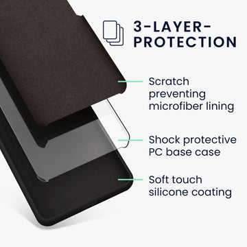 Google Pixel 9 / 9 Pro Black Silicone Gel Case – Soft Shockproof Cover