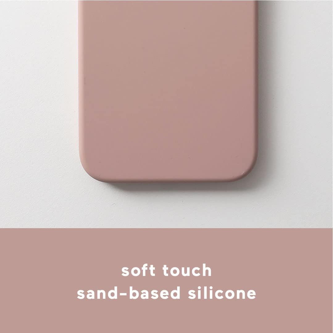 iphone 13 pro atom studios pink soft touch sand based silicone