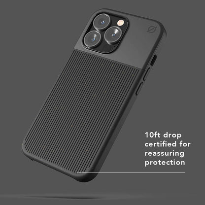 iphone 13 pro atom studios black 10ft drop reassuring protection