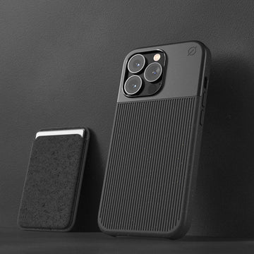 black case with black wallet