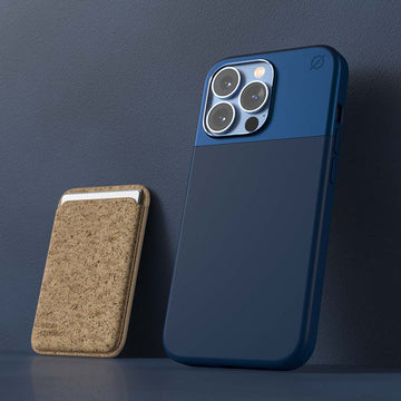blue magsafe atom studios with wallet