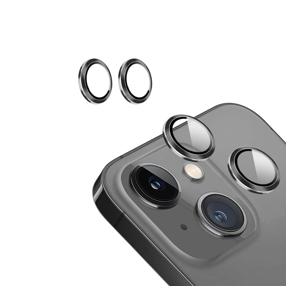 iPhone 14/14 Plus/15/15 Plus Single Camera Lens Protector Black