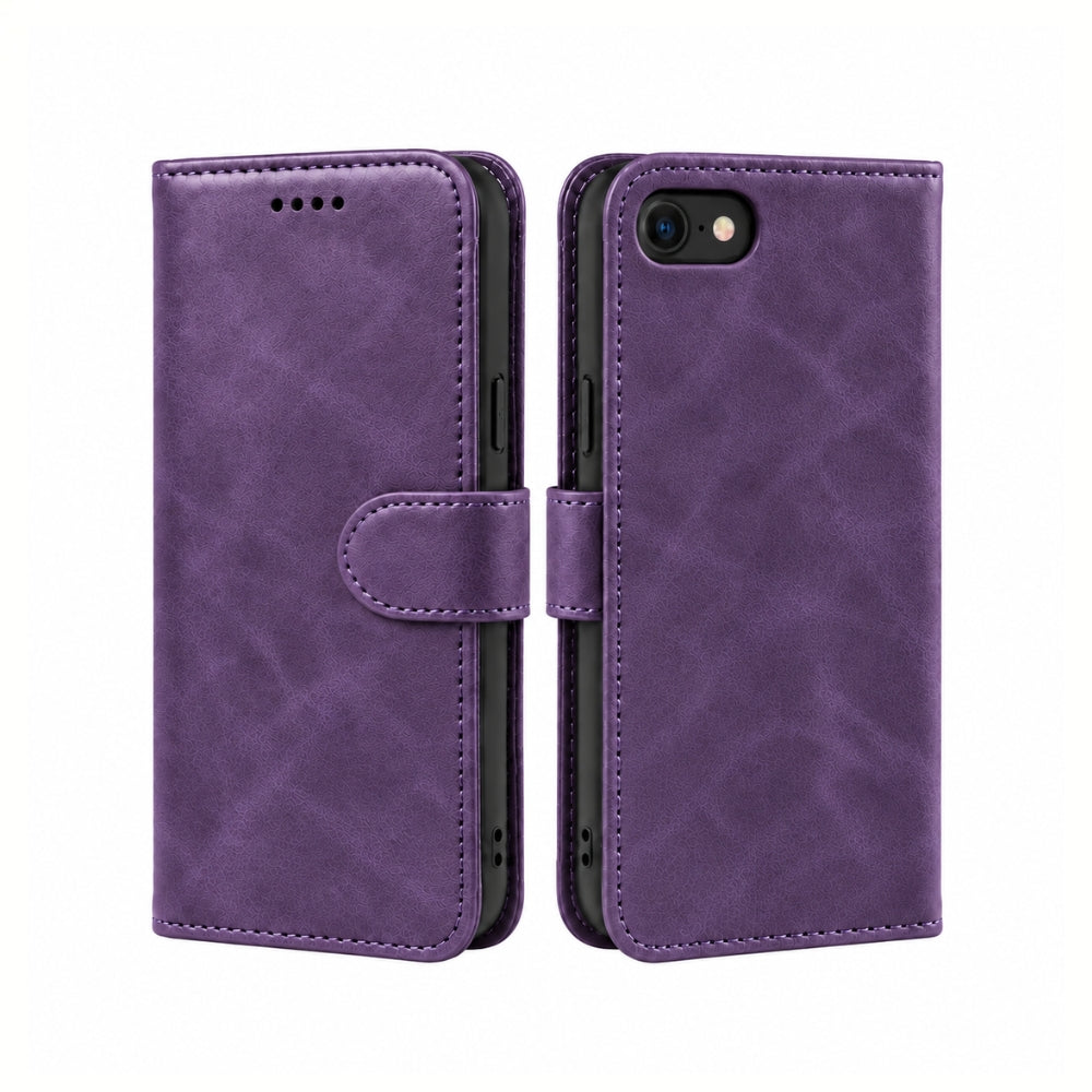 iPhone 6 / 7 / 8 / SE Book Flip Case Leather Wallet