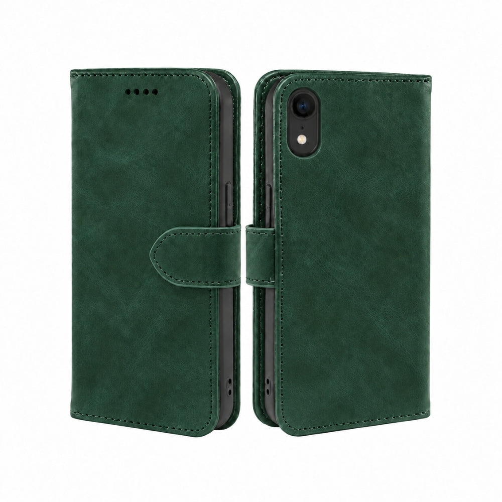 iPhone X / XS / XR / XS Max Book Flip Case Leather Wallet