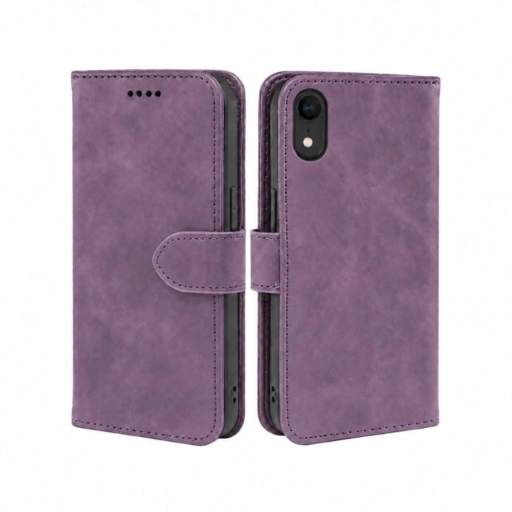 iPhone X / XS / XR / XS Max Book Flip Case Leather Wallet